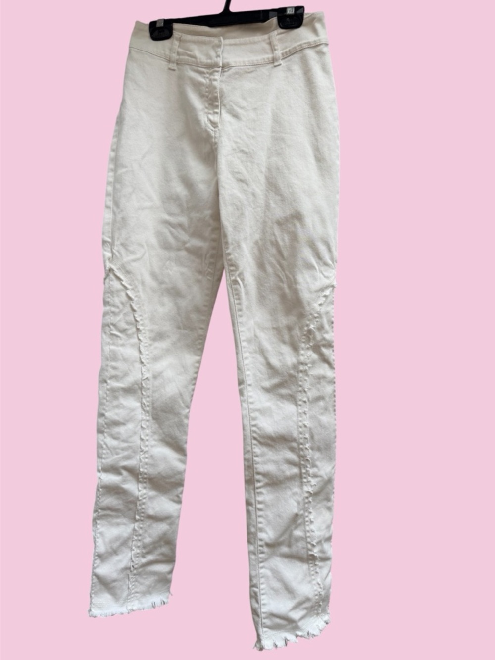 MISSONI White Distressed High Waisted Tapered Straight Leg Jeans Women’s Size 27